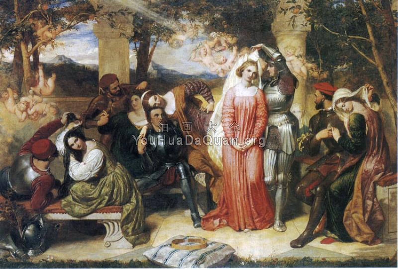 The Contest of Beauty for the Girle of Florimel Britomartis Unveiling Amoret - 弗雷德里克·理查德·皮克斯吉尔